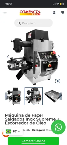 Máquina de fabricar salgados