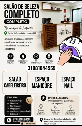 Aluguel de salão completo