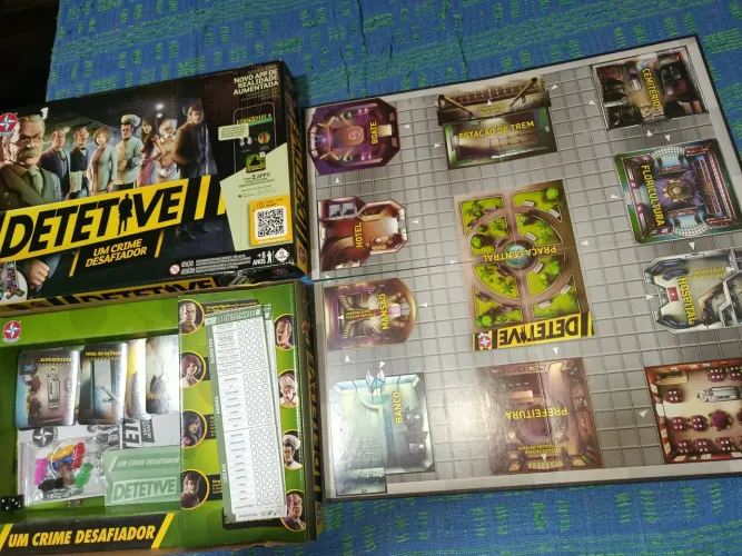 Jogo detetive, tudo completo sem avarias