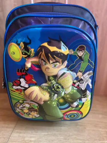 MOCHILA DO BEN 10 AZUL E VERDE 