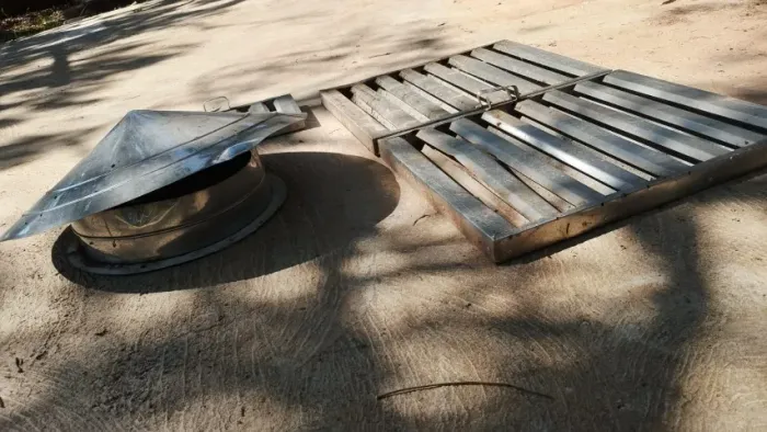 Portinhas Galvanizadas + Chapéu Chinês de Ventilação