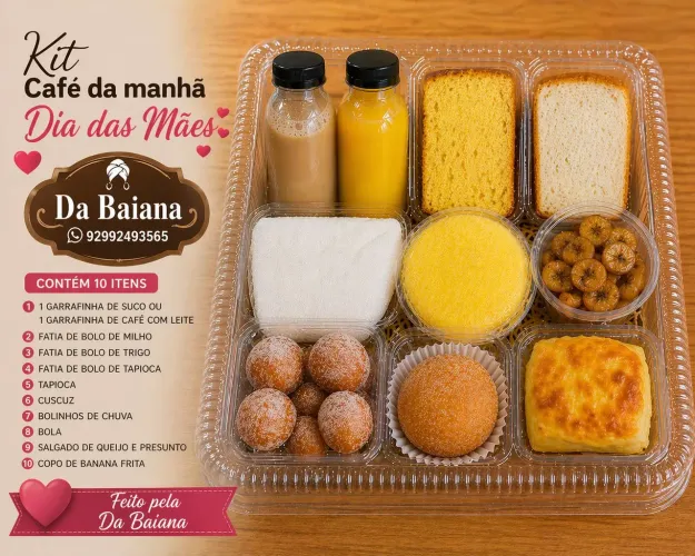 Kit de café da manhã das maes