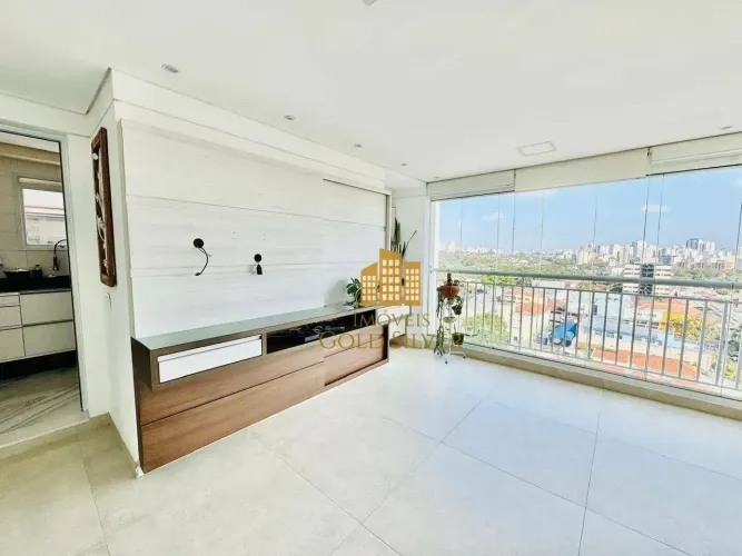 mobiliado - Apto com 2 dormitórios e um escritório para alugar, 104 m² - Vila Leopoldina -