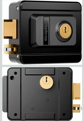 Fechadura Elétrica de Sobrepor FX 1500 Preto Intelbras