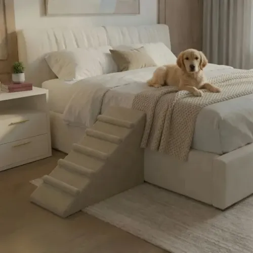 Rampa Pet Escada Antiderrapante Para Cachorro Gato Com Degraus
