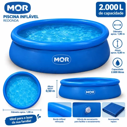 PISCINA 2.000 LITROS INFLÁVEL!!
