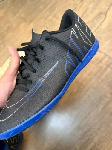 Chuteira Futsal Nike Vapor 15 Club Masculino - Preto+Azul