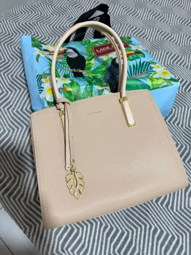 Bolsa fem nude rosê média