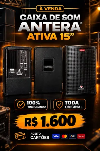 Caixa de som ativa ANTERA 15