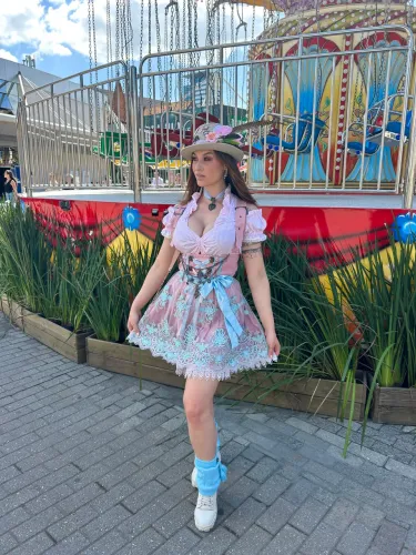 Traje Oktoberfest Blumen Trajes Original Tam. P Completo - R$ 450