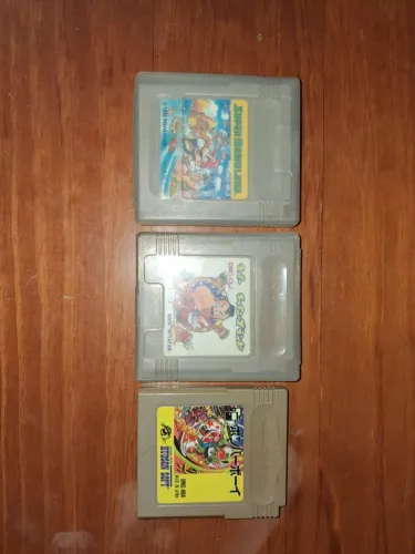 Jogos GameBoy Advanced originais japoneses Super Mario Land, Super Ninja Boy e Bomber Boy