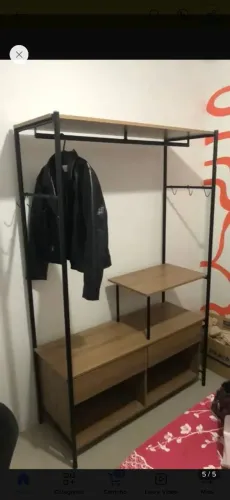 Guarda Roupa Closet Solteiro Barcelona Preto