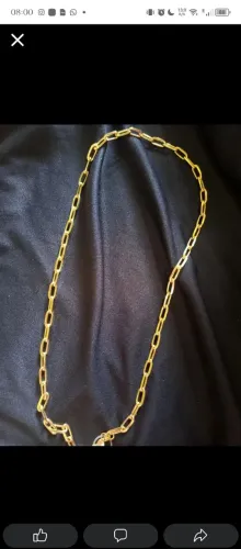 Corrente masculina banho 18k