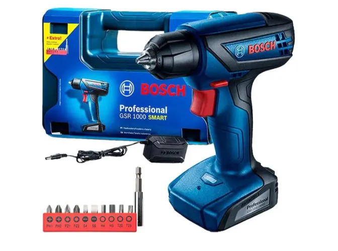 Kit parafusadeira Bosch GSR 1000 Smart