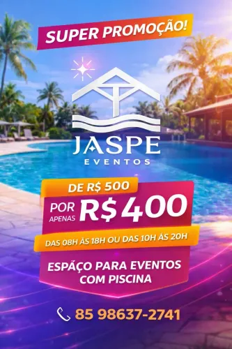 Jaspe Events | Espaço para Eventos, Confraternizações e Lazer com Piscina