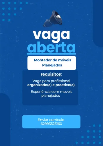 Montador e auxiliar de móveis planejados