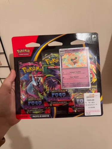 Blister Triplo Pokémon Megaevolução Fogo Fantasmagórico