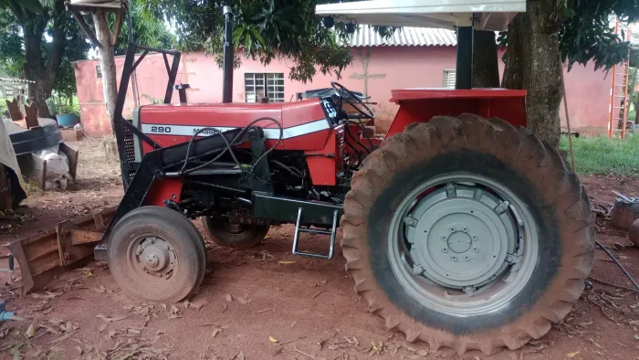 Trator 290 com super redutor de velocidade,lâmina pega beg