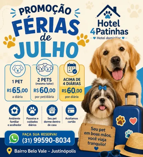 Hospedagem pet Domiciliar