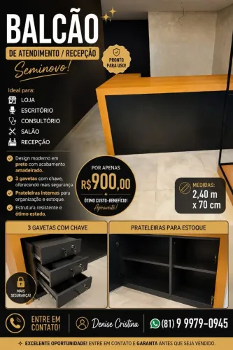 Balcão MDF Qualidade Top