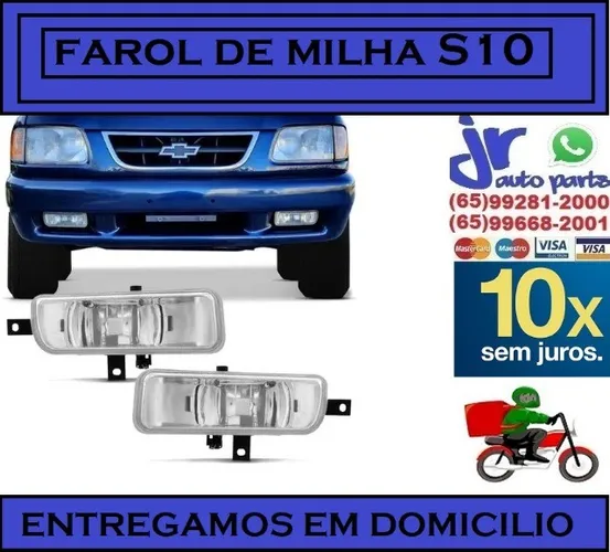 Par Farol de Milha  S10 95 96 97 98 Auxiliar Neblina