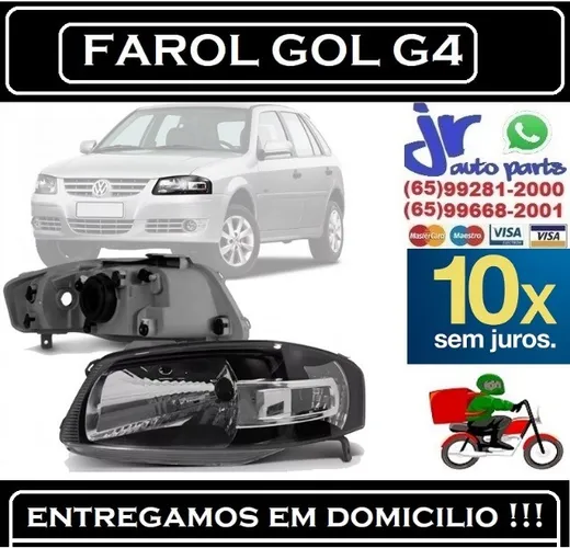 Par Farol Gol G4 2006 2007 2008 2009 2010 2011 2012 2013 2014 Máscara Negra