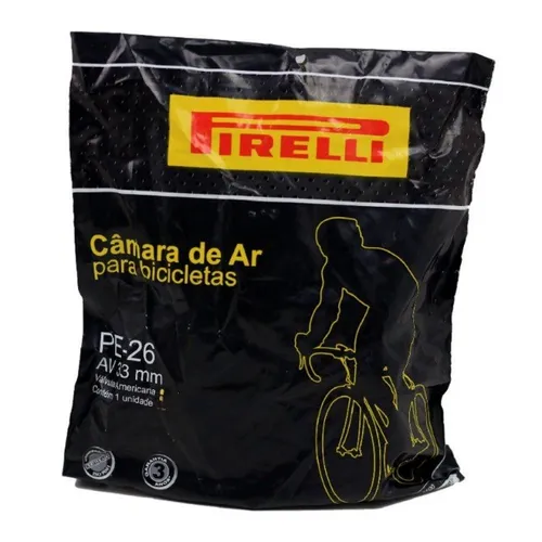 Câmara Bicicleta Mountain Bike Pirelli 26 x 1.75 até 2.1 Bico Grosso Schrader 8321