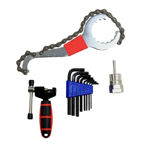 Kit Manutenção Basica Relação Transmissão de Bicicleta com Pedivela Eixo Integrado 8445