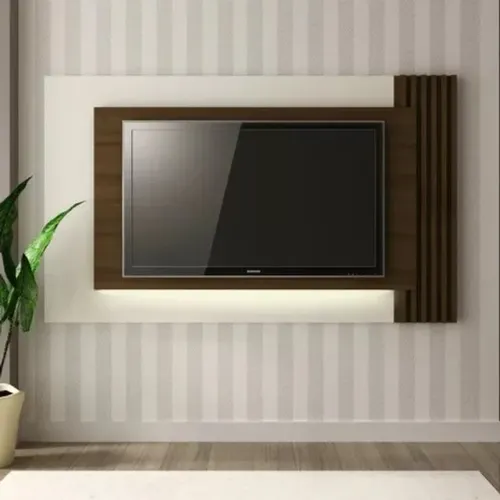 Painel até 65" com detalhe ripado na lateral!! Tt262