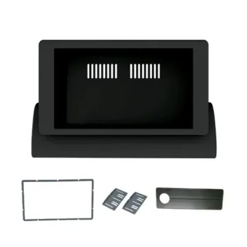 Moldura Painel Fiat Uno 04/13 2Din - Preta - F 4255