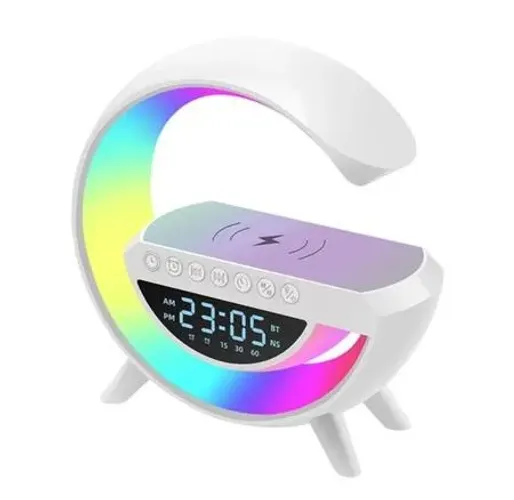 (NOVO) Luminária Inteligente Google Com Relógio BT-3401