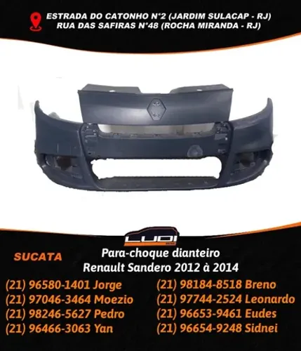 Para-choque dianteiro Renault Sandero 2012 à 2014