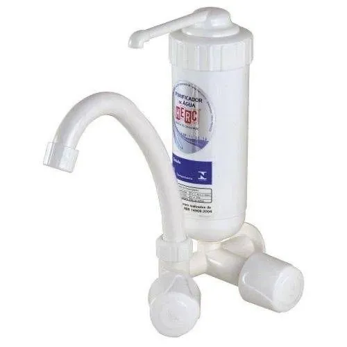 Torneira c/filtro ABS bica movel parede Herc  Branca 