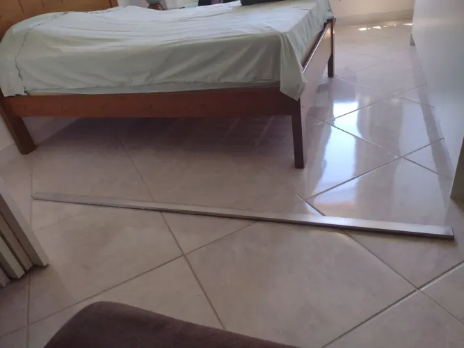 Régua de alumínio para piso 