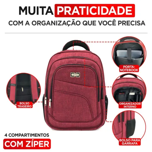 Mochila Santino Com Garantia em Promoção 