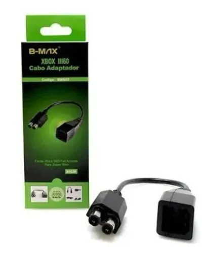 Cabo adaptador fonte xbox 360 fat arcade para super slim 30cm BM507 b-max