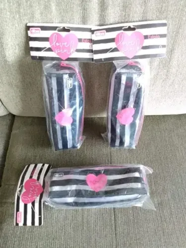 Estojos novos Love Pink Tilibra<br>