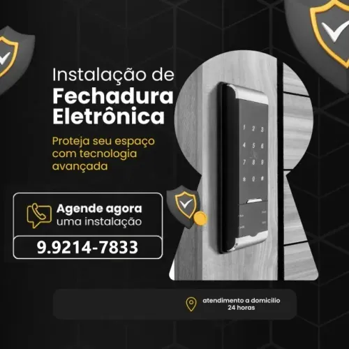 Fechadura Eletrônica Digital, Apenas Serviço De Instalação