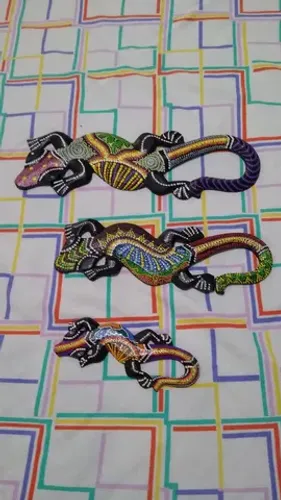 Enfeites Decorativos Calangos Coloridos - Novo