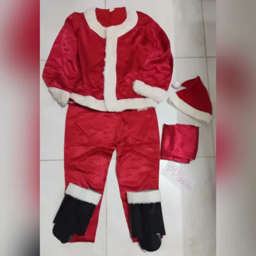 Fantasia de Papai Noel juvenil PP