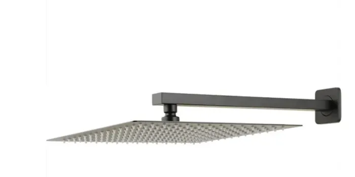 Ducha Chuveiro Inox 30 Cm Com Braço 40cm Mundaú Pingoo.casa - Preto