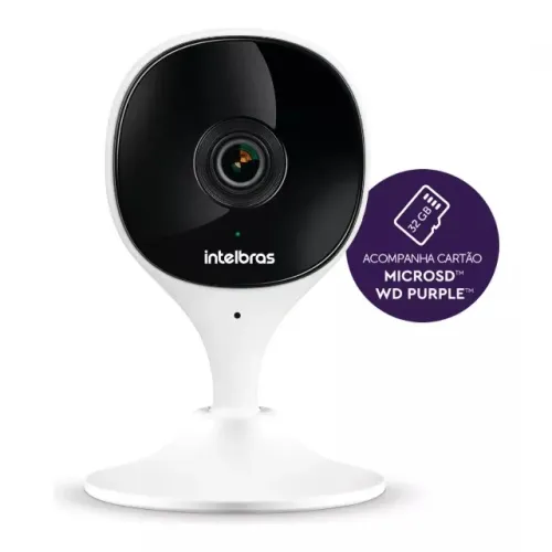  Câmera Intelbras Mibo IMX C com MicroSD 32GB, Wi-Fi, Full HD e com Microfone - WZetta