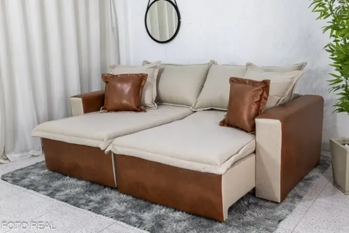 Sofá Retrátil e Reclinável Corinto 2,20 m Pronta entrega!!