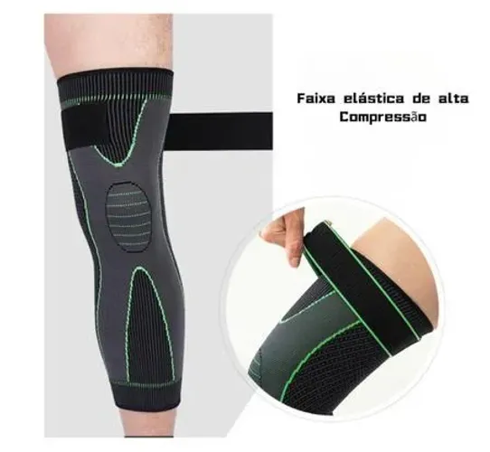 Joelheira Compressão Meia Longa Dor Articulação Ortopédica