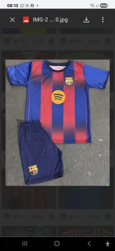 Conjunto de time de futebol infantil