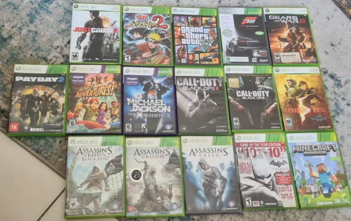 Vendo jogos de Xbox 360 Jogos oficiais