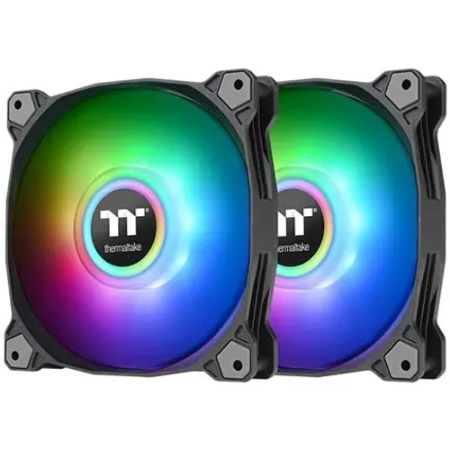 Kit Fan para water cooler Thermaltake Pure Duo 12 ARGB (2x120mm + Controladora)