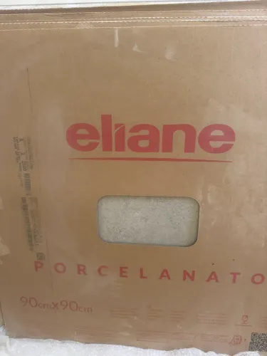 Porcelanato Eliane Caliza Cinza acetinado 90x90