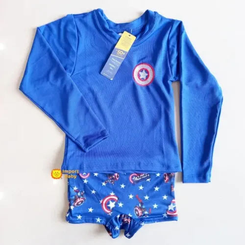 Conjunto de praia com proteção UV, modelos e tamanhos diversos