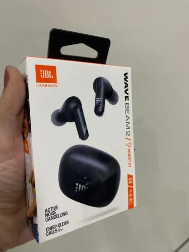 Jbl Wave Beam 2 - Fone de Ouvido Sem Fio Bluetooth -Durabilidade Bateria -Loja Coimbra